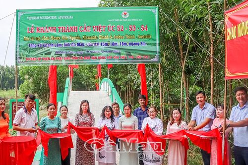 Xã Khánh Lâm khánh thành 3 cây cầu giao thông nông thôn