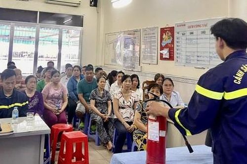 Công tác phòng ngừa cháy nổ tại chợ Tân Định luôn được quan tâm, đặt lên hàng đầu