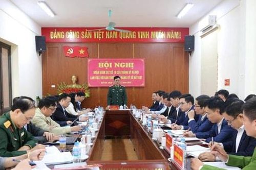 Đoàn giám sát số 16 của Ban Thường vụ Thành ủy Hà Nội làm việc với xã Bất Bạt