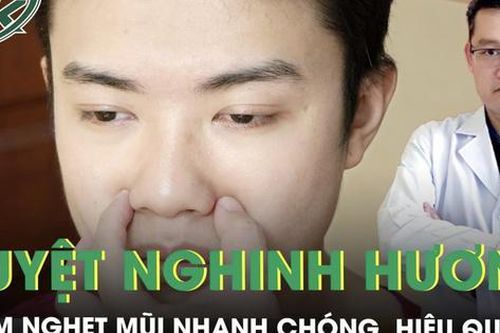 Hướng dẫn cách bấm huyệt nghinh hương giảm nghẹt mũi