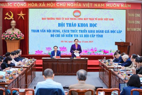 Bàn giải pháp triển khai đánh giá bộ chỉ số niềm tin xã hội cấp tỉnh