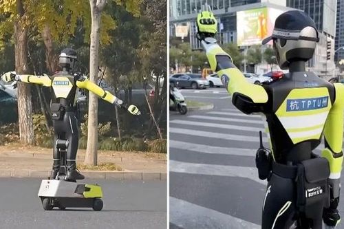 Người dân Trung Quốc thích thú với robot AI kiểm soát giao thông