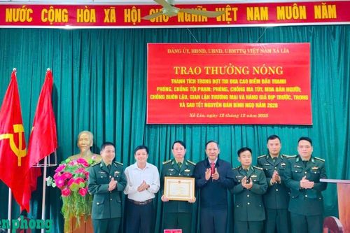 Thưởng nóng Đồn Biên phòng Thanh vì thành tích đấu tranh với tội phạm ma túy