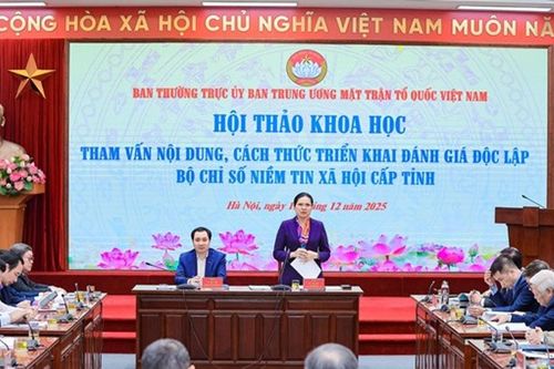 Xây dựng Bộ chỉ số niềm tin xã hội, phát huy sức mạnh đại đoàn kết toàn dân
