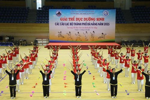 300 vận động viên tham dự Giải thể dục dưỡng sinh các câu lạc bộ TP Đà Nẵng năm 2025