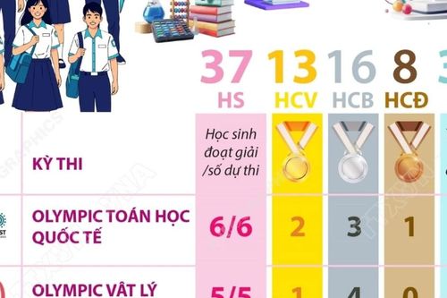 Thành tích ấn tượng của học sinh Việt Nam tại kỳ thi Olympic quốc tế năm 2025