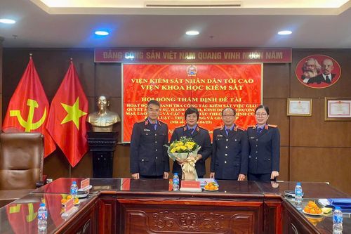 Nghiệm thu Đề tài khoa học do Thanh tra VKSND tối cao chủ trì