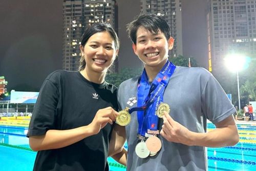 Ánh Viên tự hào khi em trai giành HCV SEA Games 33