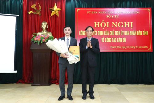 Đồng chí Lê Anh Hiếu giữ chức Phó Giám đốc Sở Y tế Thanh Hóa