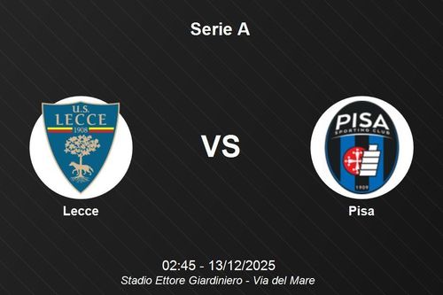 Nhận định Lecce vs Pisa - Serie A: Cuộc chiến nhóm cuối