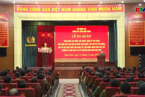 Công an Điện Biên ra quân thực hiện cao điểm tấn công, trấn áp tội phạm, bảo đảm ANTT