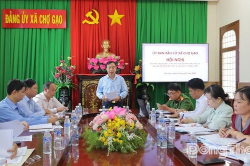 Xã Chợ Gạo: Các bước chuẩn bị bầu cử triển khai đúng tiến độ, quy định