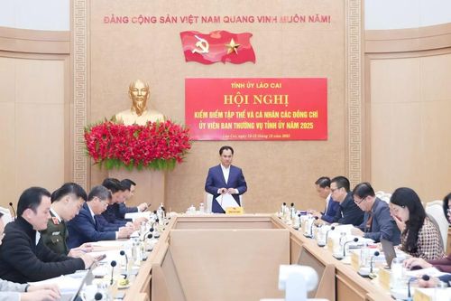Ban Thường vụ Tỉnh ủy Lào Cai kiểm điểm tập thể và cá nhân năm 2025
