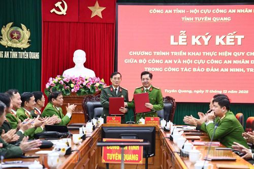 Ký kết Quy chế phối hợp trong công tác bảo đảm an ninh trật tự