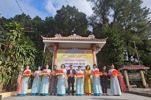 Khánh thành công trình tu bổ, tôn tạo di tích lịch sử địa điểm mai táng thân mẫu Bác Hồ