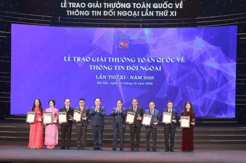 Trao Giải thưởng toàn quốc về thông tin đối ngoại lần thứ XI
