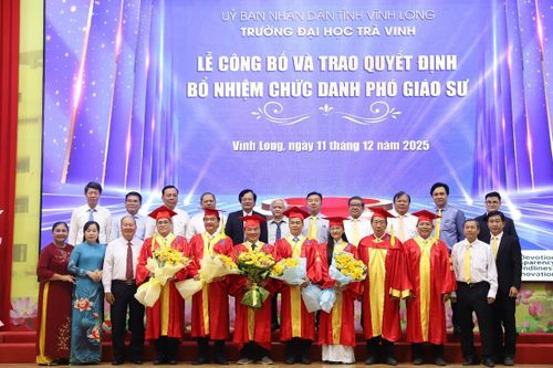 Trường Đại học Trà Vinh bổ nhiệm 5 Phó giáo sư năm 2025