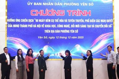 Phường Yên Sở: Xây dựng công dân số - công chức số - chính quyền số