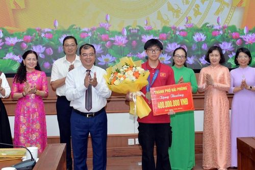 Hải Phòng: Thưởng 500 triệu đồng cho học sinh đạt giải cao trong kỳ thi quốc gia, quốc tế
