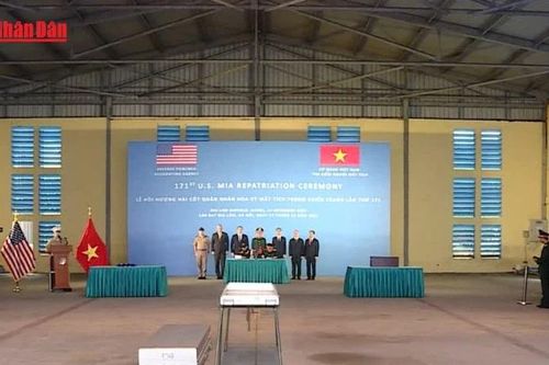 Trao trả hài cốt quân nhân Hoa Kỳ mất tích trong chiến tranh Việt Nam