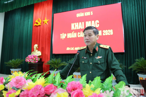 Quân khu 5 khai mạc tập huấn cán bộ năm 2026