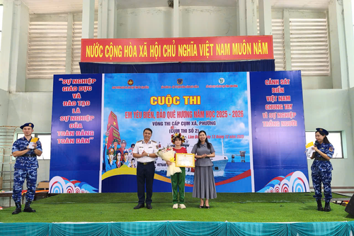 Hải đoàn 32 tổ chức cuộc thi 'Em yêu biển, đảo quê hương' tại Lâm Đồng