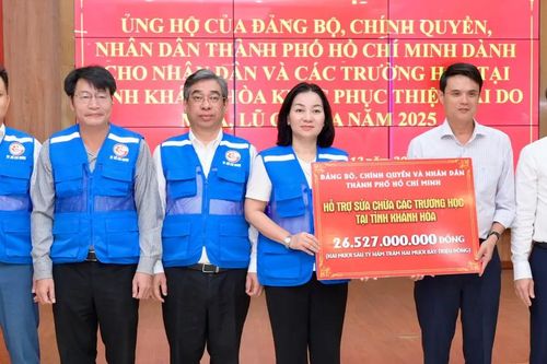 TPHCM tiếp tục hỗ trợ tỉnh Khánh Hòa hơn 58 tỷ đồng khắc phục thiệt hại do mưa lũ