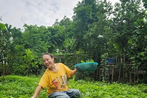 Vườn rau hơn 3.000 m2 ven sông Hồng của diễn viên Tú Oanh