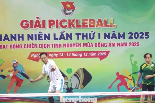 Thanh niên Nghệ An tranh tài Pickleball