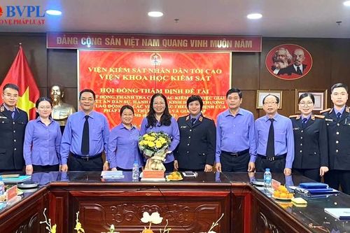 Nghiệm thu Đề tài khoa học do Thanh tra VKSND tối cao chủ trì