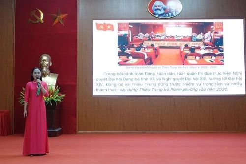 Xã Thiệu Trung: 11 thí sinh đoạt giải cuộc thi tìm hiểu nghị quyết đại hội Đảng các cấp