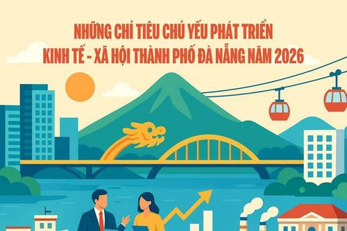 Những chỉ tiêu chủ yếu phát triển kinh tế - xã hội thành phố Đà Nẵng năm 2026