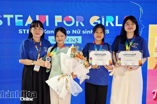Học sinh Khánh Hòa đoạt 3 huy chương tại Cuộc thi STEAM For Girl 2025