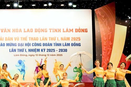 Sôi nổi Giải Dân vũ thể thao Lâm Đồng lần thứ I