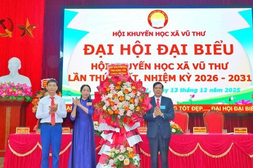 Hội Khuyến học xã Vũ Thư (Hưng Yên) tổ chức đại hội điểm khuyến học