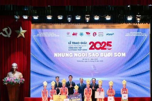 Hàng trăm học sinh quy tụ tại Chung kết toàn quốc cuộc thi 'Thắp sáng những Ngôi sao buổi sớm'