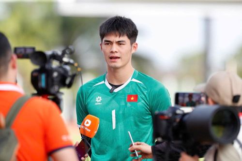 Thủ môn U22 Việt Nam quyết tâm không để thủng lưới trước U22 Philippines