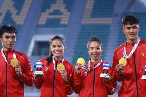 Điền kinh Việt Nam xuất sắc đánh bại Thái Lan giành Huy chương Vàng