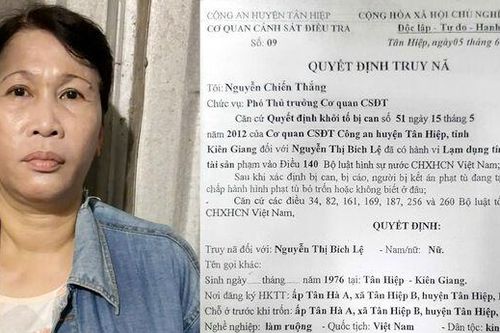 Người phụ nữ bị bắt sau 13 năm trốn truy nã