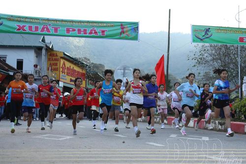 Hơn 700 vận động viên khởi tranh Giải Việt dã 'Cùng trở lại Mường Phăng'