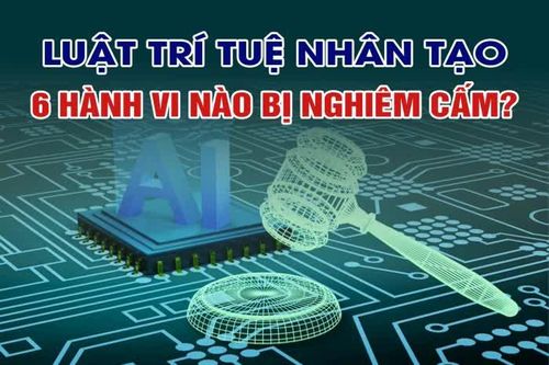 [Infographic] Các hành vi nào bị nghiêm cấm trong hoạt động trí tuệ nhân tạo?
