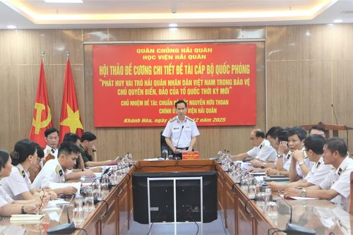 Học viện Hải quân tổ chức hội thảo đề cương chi tiết đề tài cấp Bộ Quốc phòng