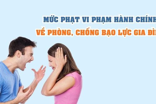 Mức phạt vi phạm hành chính về phòng, chống bạo lực gia đình