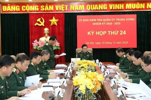 Đại tướng Nguyễn Trọng Nghĩa chủ trì kỳ họp thứ 24 Ủy ban Kiểm tra Quân ủy Trung ương