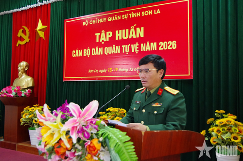 Sơn La: Nâng cao chất lượng cán bộ dân quân tự vệ