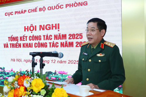 Cục Pháp chế Bộ Quốc phòng thực hiện tốt chức năng tham mưu xây dựng hoàn thiện thể chế, pháp luật về quân sự, quốc phòng