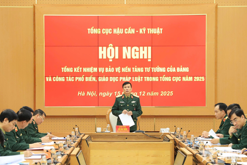 Tổng cục Hậu cần - Kỹ thuật: Chủ động định hướng dư luận, bảo vệ nền tảng tư tưởng của Đảng