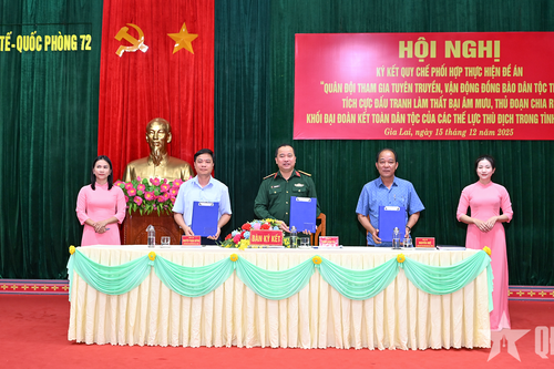 Đoàn Kinh tế - Quốc phòng 72: Xây chắc 'thế trận lòng dân' trên vùng biên giới Gia Lai