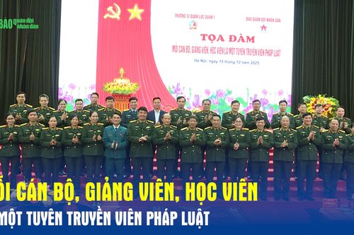 Mỗi cán bộ, giảng viên, học viên là một tuyên truyền viên pháp luật
