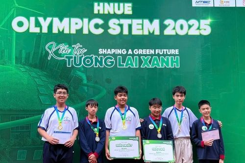 Học sinh Cần Thơ đoạt giải Vô địch khối THCS tại Cuộc thi HNUE Olympic STEM 2025